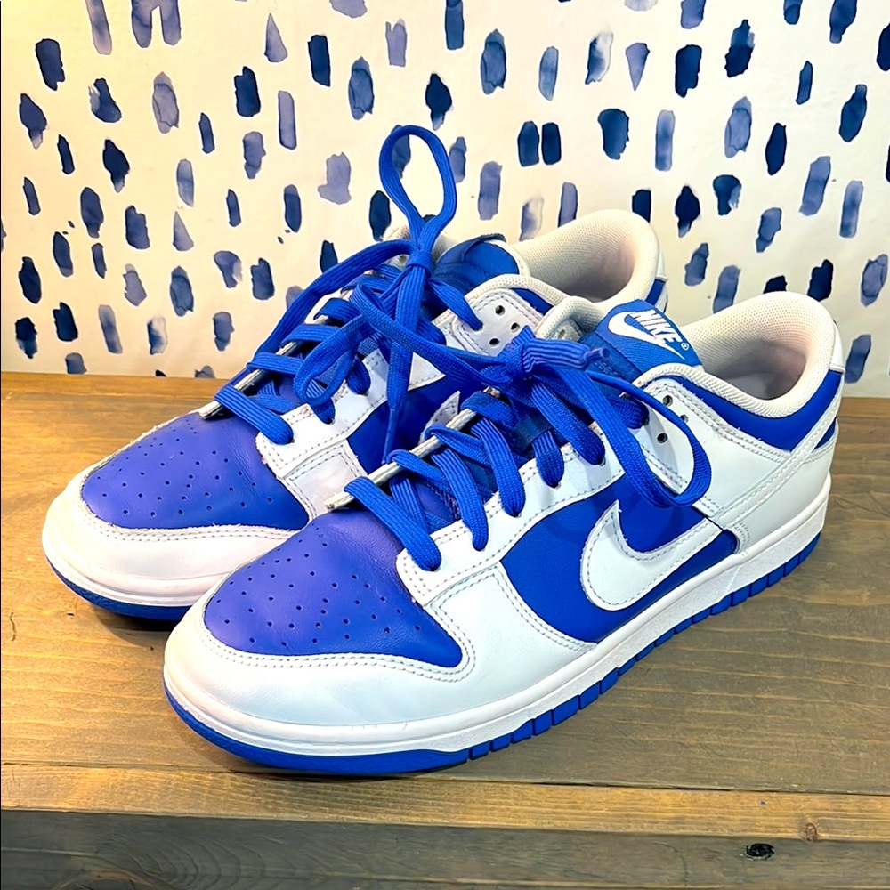 Nike Blue and White Pandas Sneakers